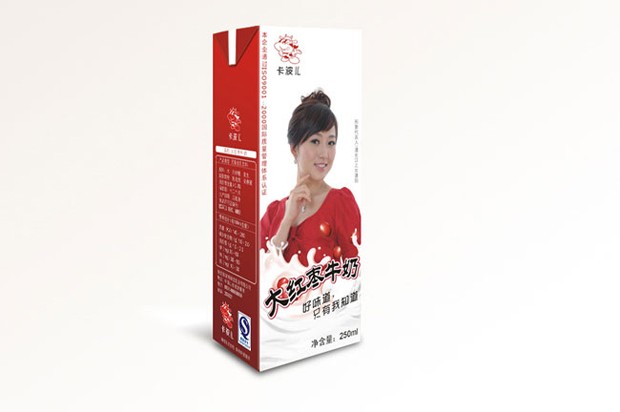 专业大红枣牛奶包装设计